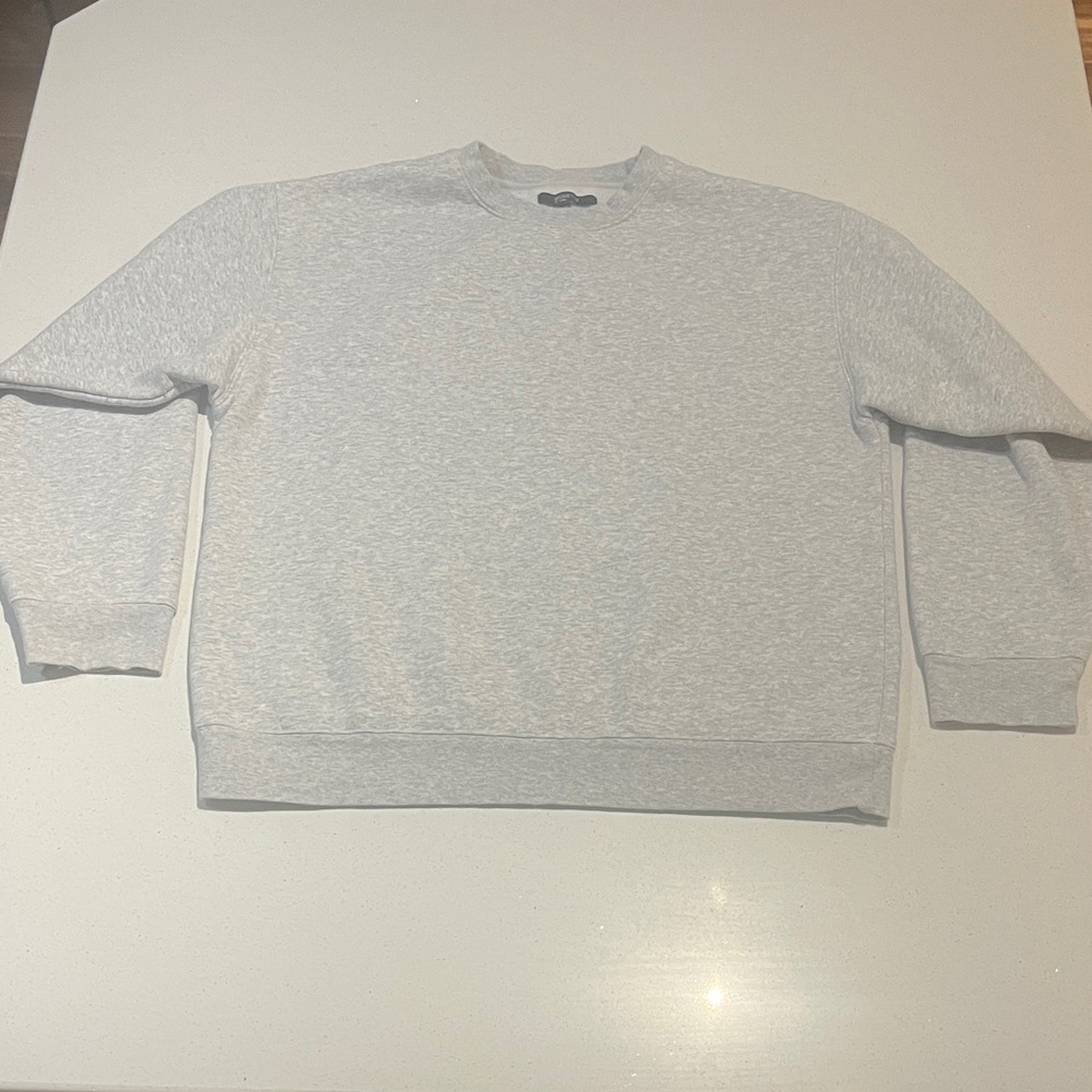 Brunette the Label Core Crewneck Heather Grey Sweatshirt Size L-XL
